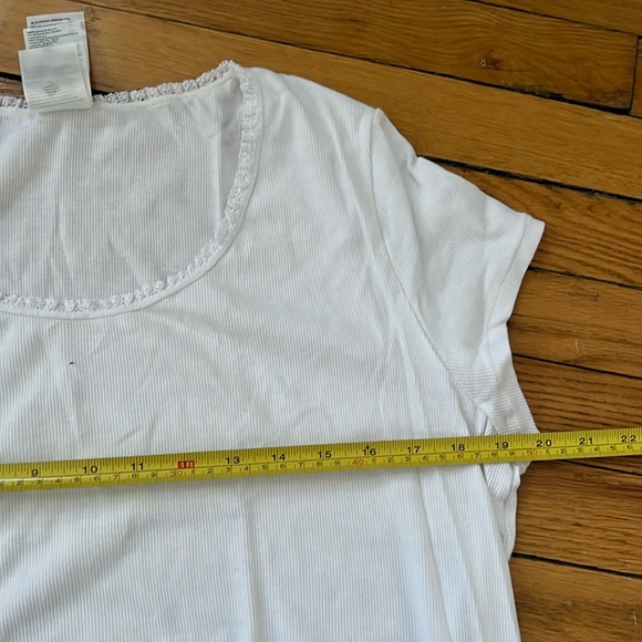 Ribbed Pajama Set in XL White - Picture 2 of 4